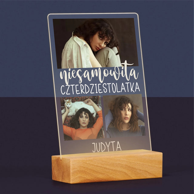 Fotokolaż: Niesamowita Czterdziestolatka - Wydruk Na Szkle Akrylowym