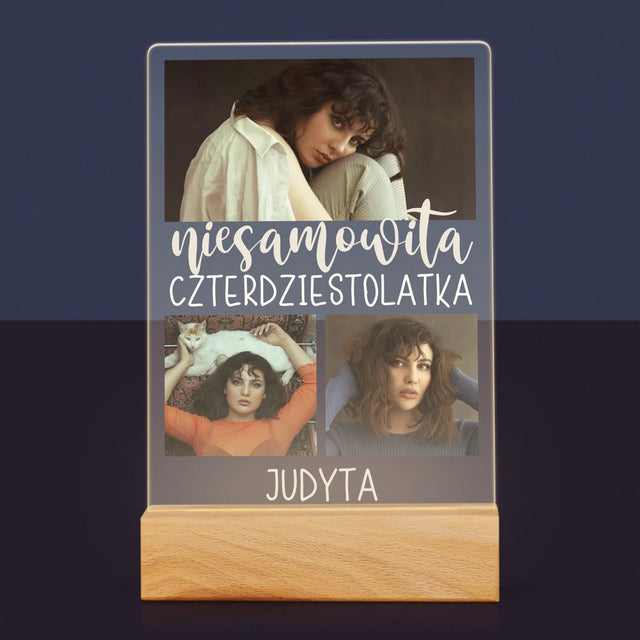 Fotokolaż: Niesamowita Czterdziestolatka - Wydruk Na Szkle Akrylowym