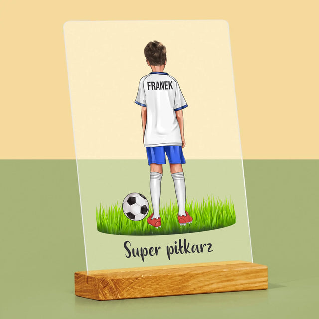 Kreator Postaci: Mały Piłkarz - Wydruk Na Szkle Akrylowym