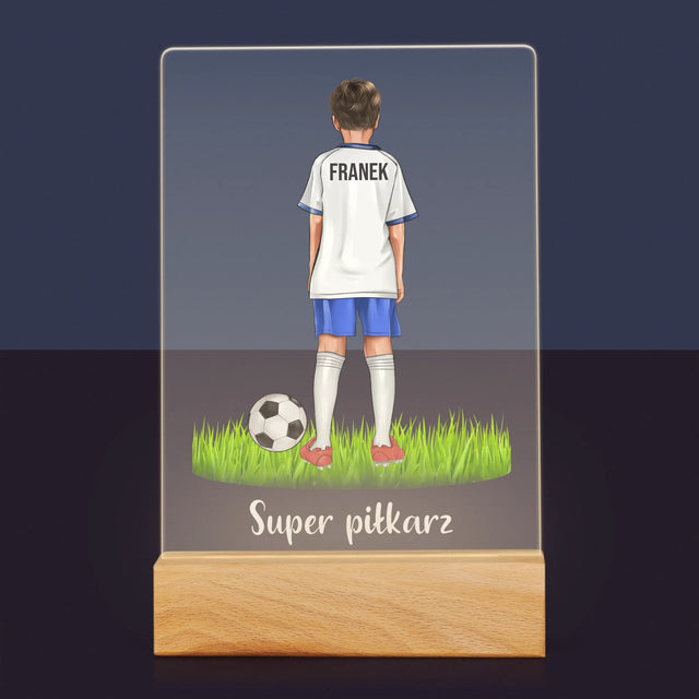 Kreator Postaci: Mały Piłkarz - Wydruk Na Szkle Akrylowym