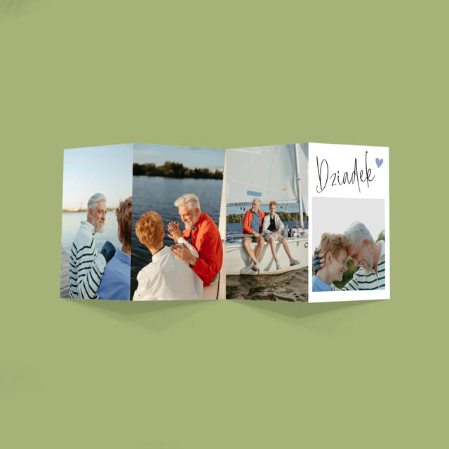 Fotokolaż: Dziadku Kocham Cię - Duża Harmonijka Ze Zdjęć