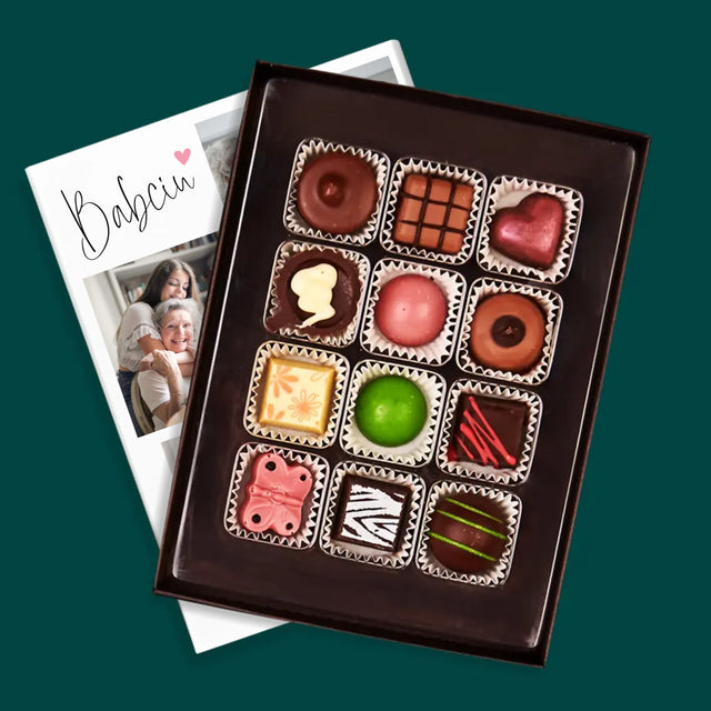 Fotokolaż: Babciu Kocham Cię - Praliny z Nadrukiem