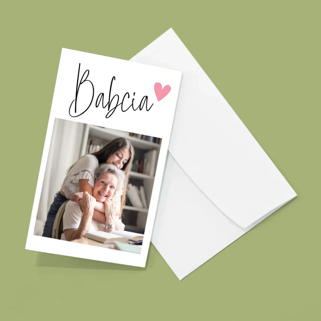 Fotokolaż: Babciu Kocham Cię - Duża Harmonijka Ze Zdjęć