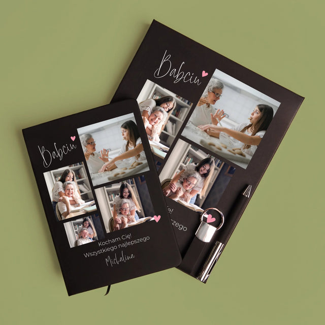 Fotokolaż: Babciu Kocham Cię - Zestaw z Notatnikiem