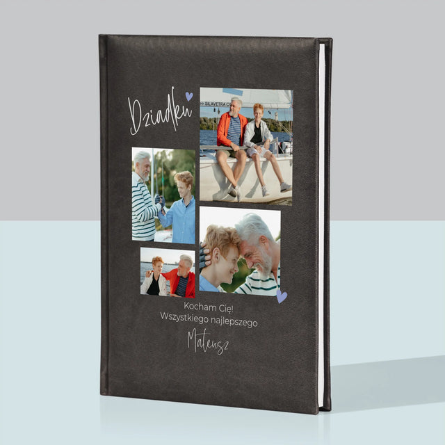 Fotokolaż: Dziadku Kocham Cię - Notes Książkowy z Nadrukiem