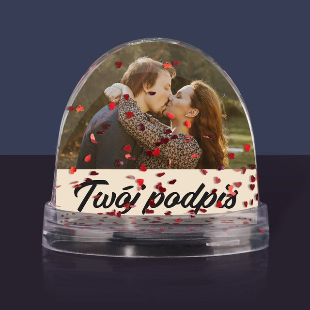 Zdjęcie i Podpis: Twoje Zdjęcie i Podpis - Kula Śnieżna