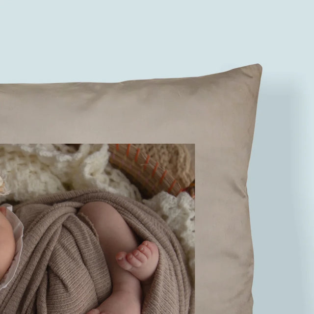 Zdjęcie i Podpis: Pierwszy Dzień Babci i Dziadka - Poduszka z Nadrukiem