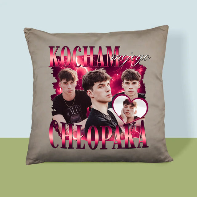 Twoja Postać: Bootleg Miłosny Dla Niej - Poduszka z Nadrukiem