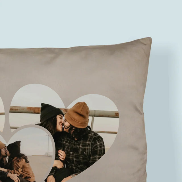 Fotokolaż: Spotify Serca - Poduszka z Nadrukiem