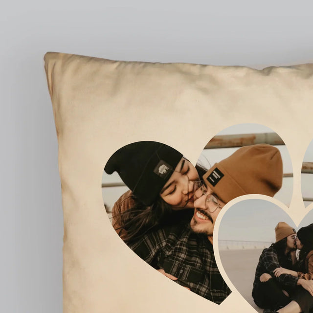 Fotokolaż: Spotify Serca - Poduszka z Nadrukiem