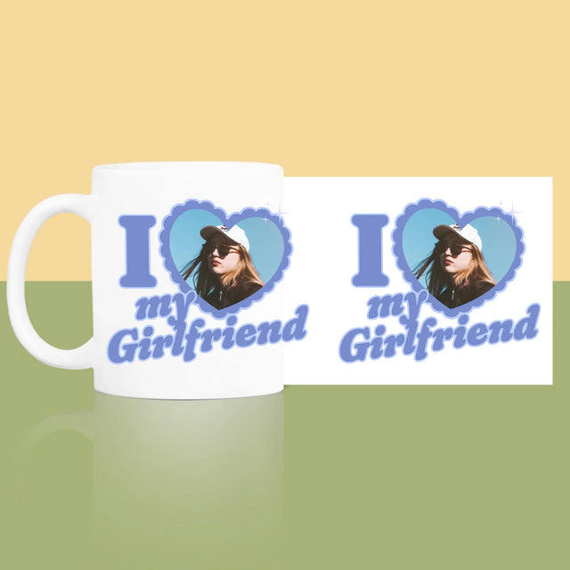 Zdjęcie i Podpis: i Love My Girlfriend - Kubek z Nadrukiem