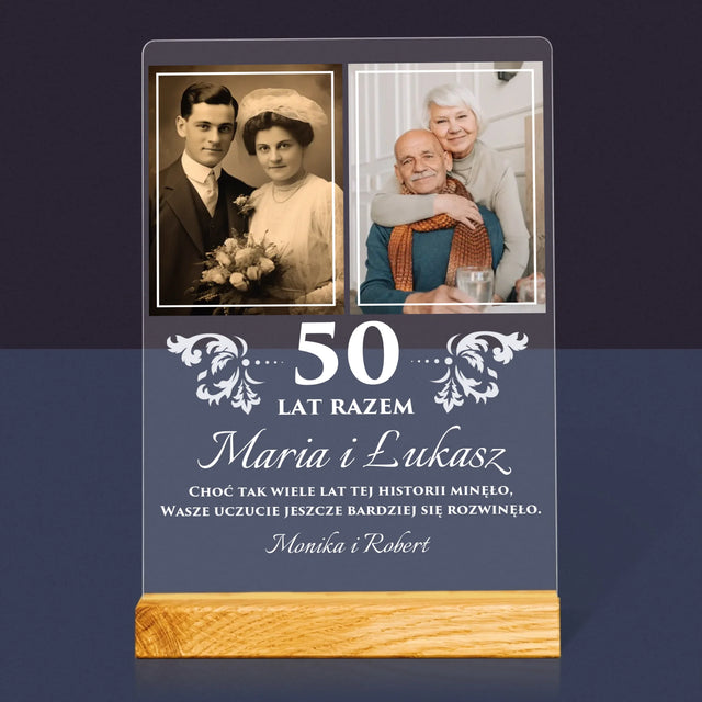 Fotokolaż: Razem Przez Lata - Wydruk Na Szkle Akrylowym
