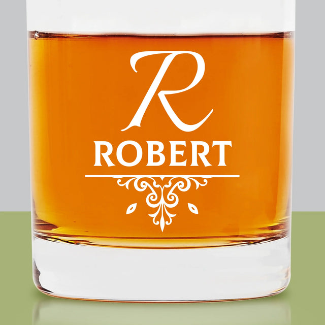 Monogram: Inicjał Elegant - Szklanka Do Whisky