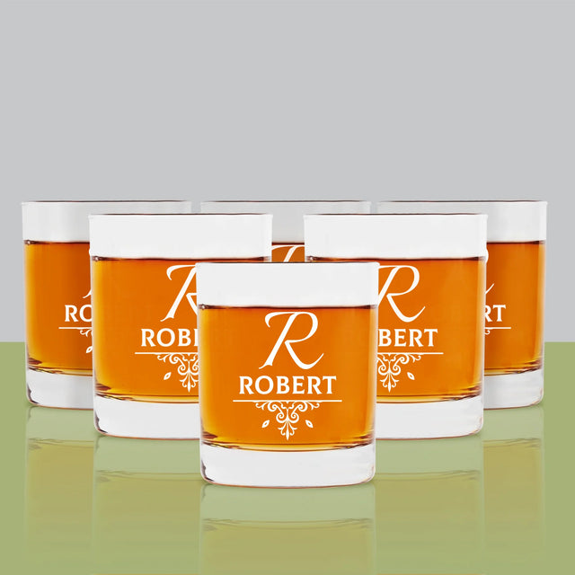 Monogram: Inicjał Elegant - Szklanka Do Whisky