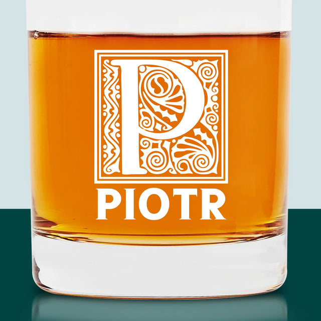 Monogram: Monogram Imię - Szklanka Do Whisky