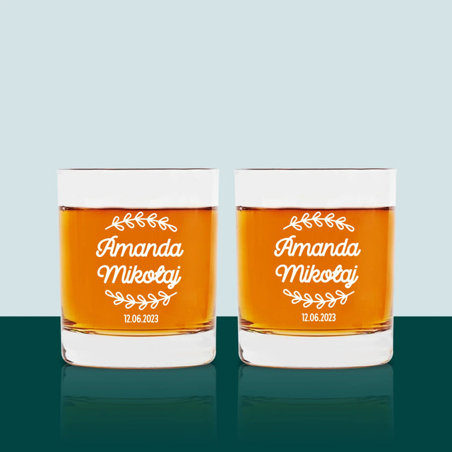 Monogram: Imiona Listki - Szklanka Do Whisky