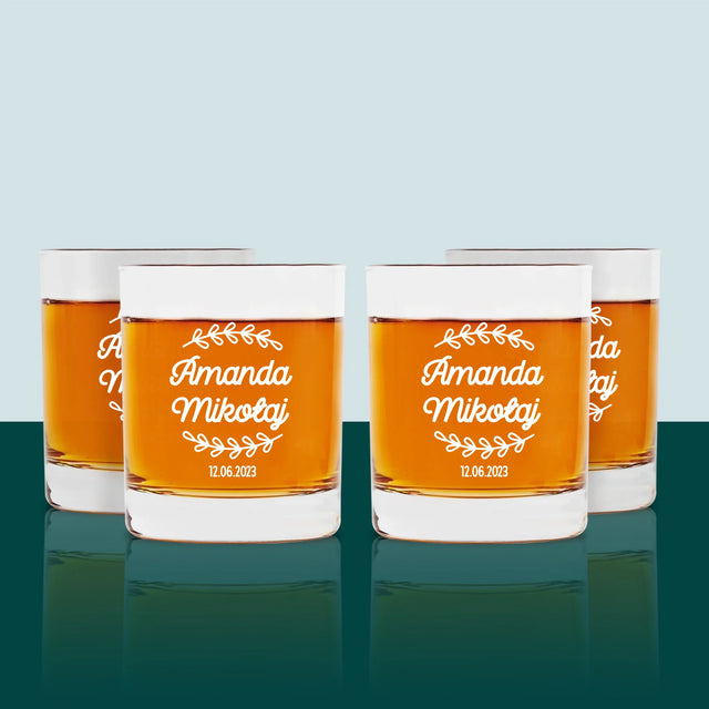 Monogram: Imiona Listki - Szklanka Do Whisky