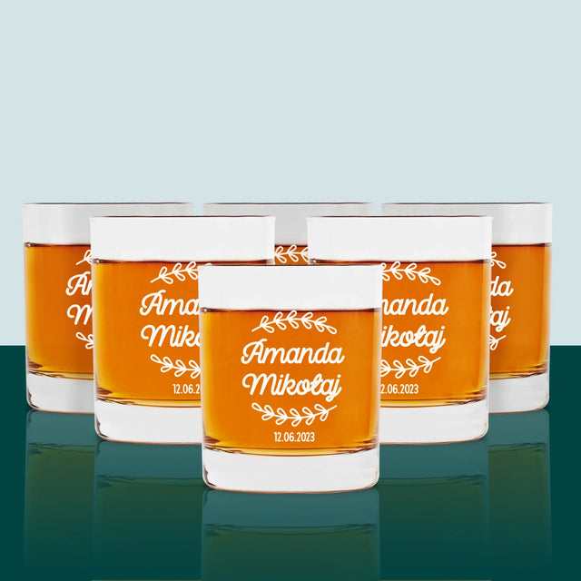 Monogram: Imiona Listki - Szklanka Do Whisky