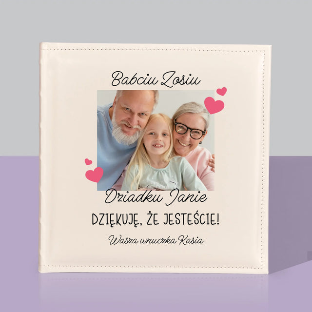 Zdjęcie i Podpis: Podziękowania Dla Dziadków - Album Na Zdjęcia