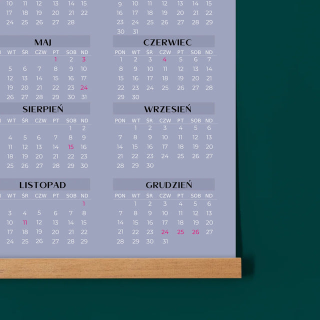 Fotokolaż: Kochany Dziadek - Kalendarz Plakatowy z Listwami