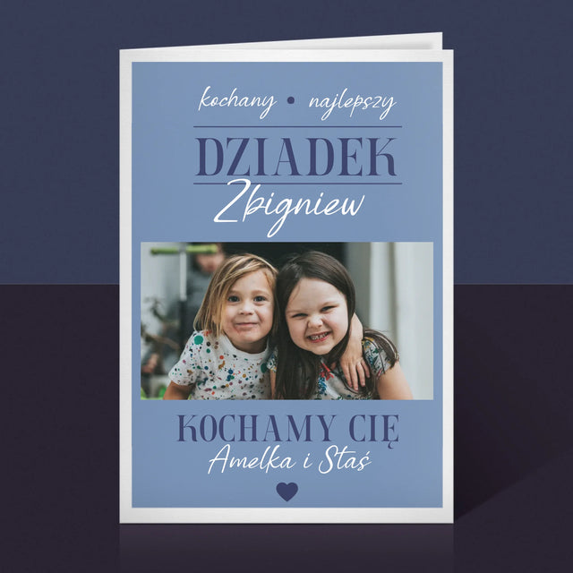 Fotokolaż: Kochany Dziadek - Kartka z Życzeniami