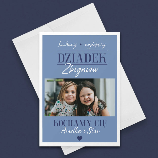 Fotokolaż: Kochany Dziadek - Kartka z Życzeniami