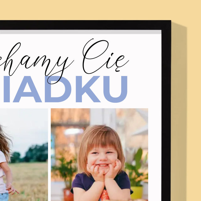 Fotokolaż: Kochamy Cię Dziadku - Wydruk Obramowany