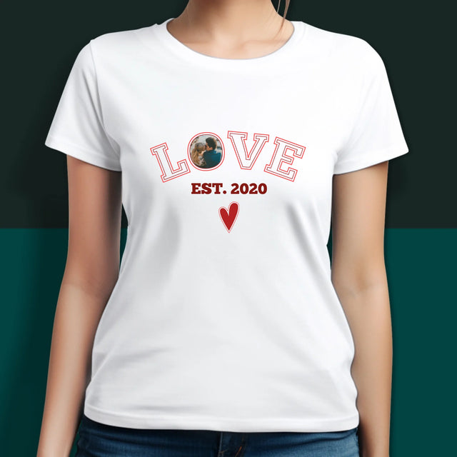 Zdjęcie I Podpis: Love Established - Koszulki Dla Par