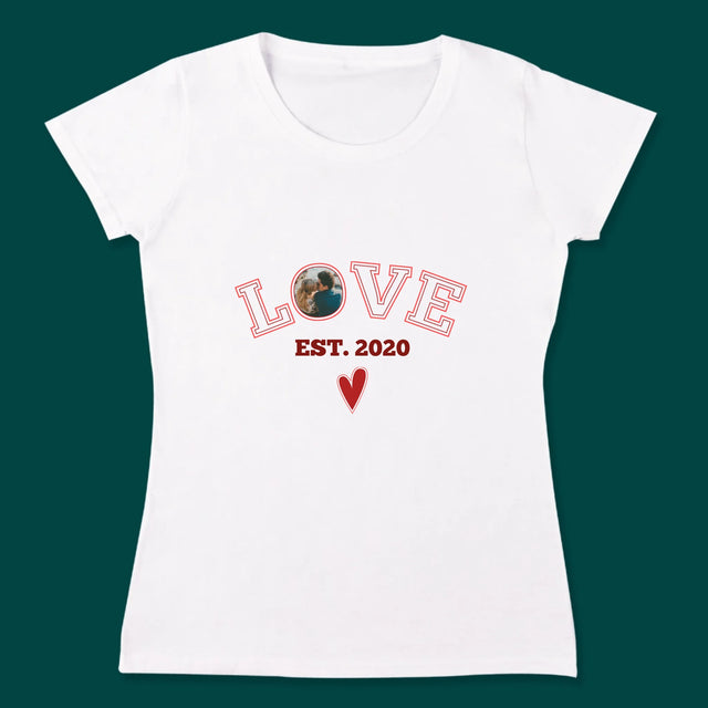 Zdjęcie I Podpis: Love Established - Koszulki Dla Par