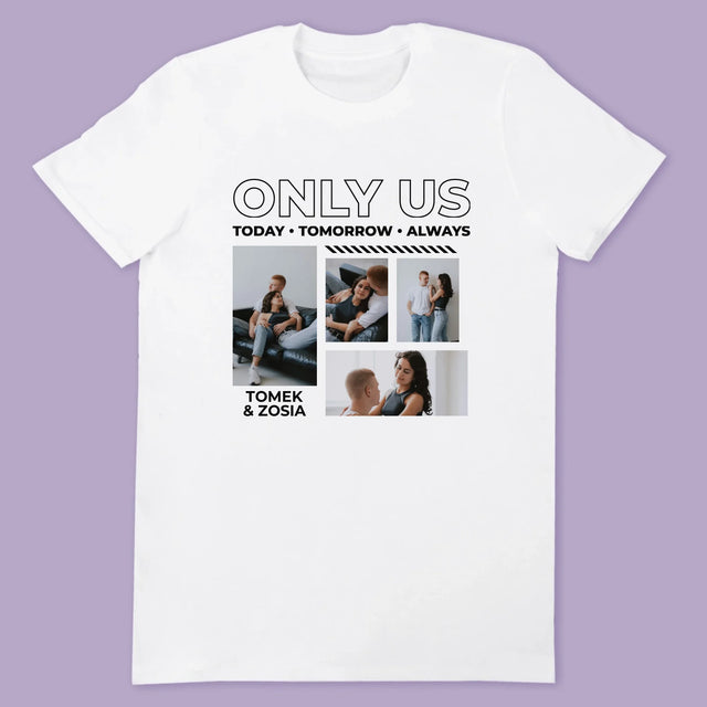 Fotokolaż: Only Us - Koszulki Dla Par