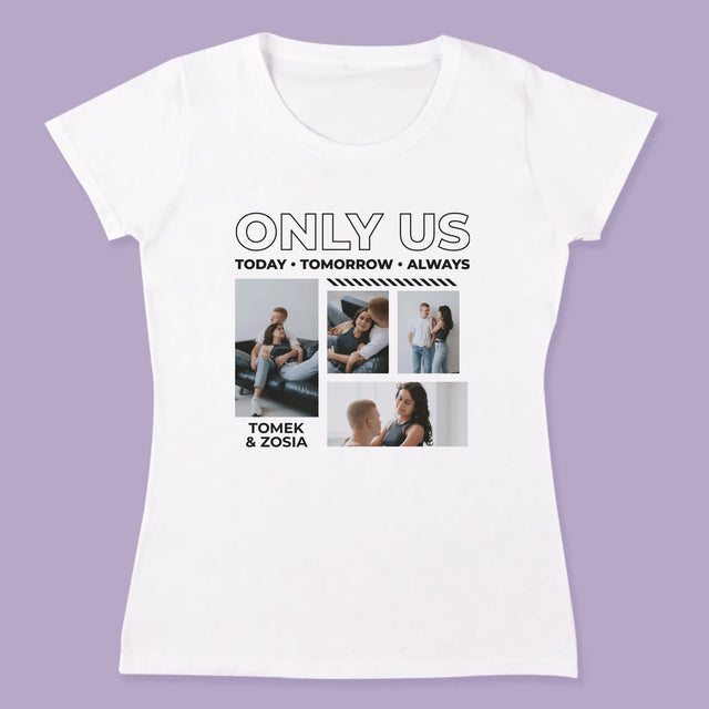 Fotokolaż: Only Us - Koszulki Dla Par
