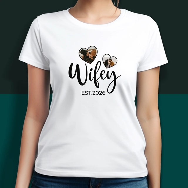 Fotokolaż: Hubby&Wifey - Koszulki Dla Par