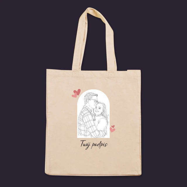 Zdjęcie i Podpis: Lineart - Torba Płócienna