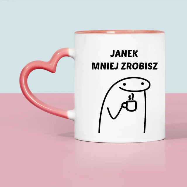 Bez Cenzury: Mniej Zrobisz - Kubek z Nadrukiem