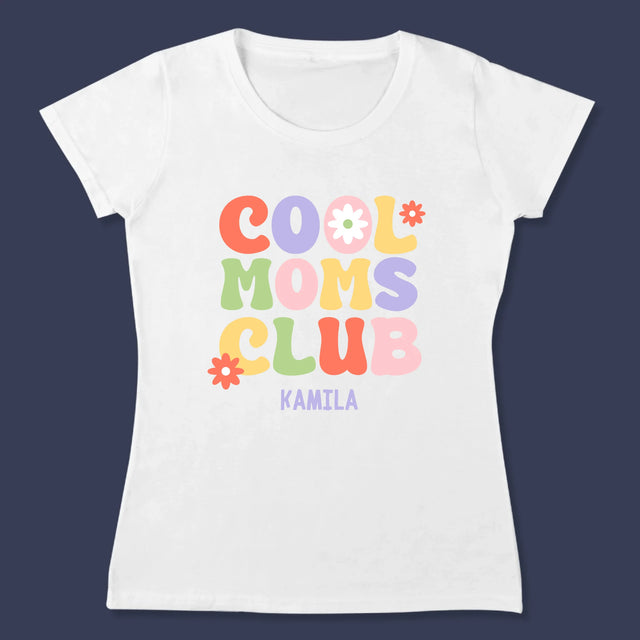 Imię i Podpis: Cool Mom And Kid - Zestaw Koszulka Damska i Body Niemowlęce