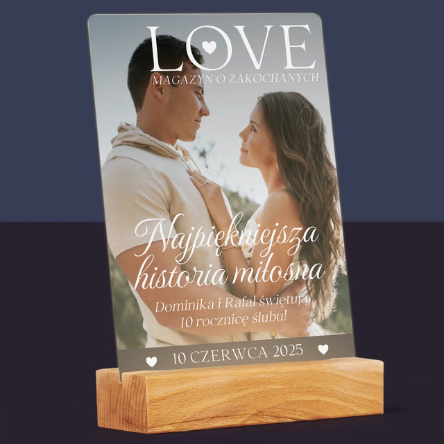Okładka Magazynu: Love Dla Zakochanych - Wydruk Na Szkle Akrylowym