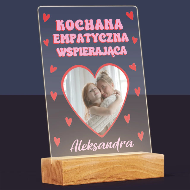 Zdjęcie i Podpis: Cechy Mamusi - Wydruk Na Szkle Akrylowym