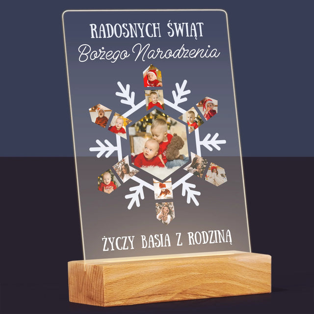 Kształt Ze Zdjęć: Śnieżynka - Wydruk Na Szkle Akrylowym