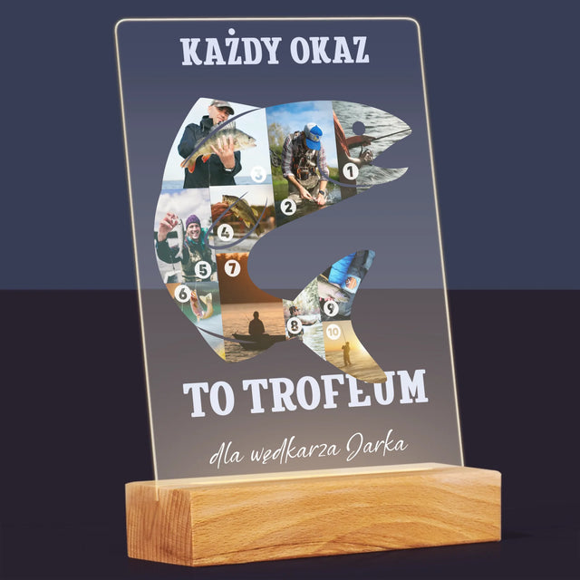 Kształt Ze Zdjęć: Okaz Wędkarza - Wydruk Na Szkle Akrylowym