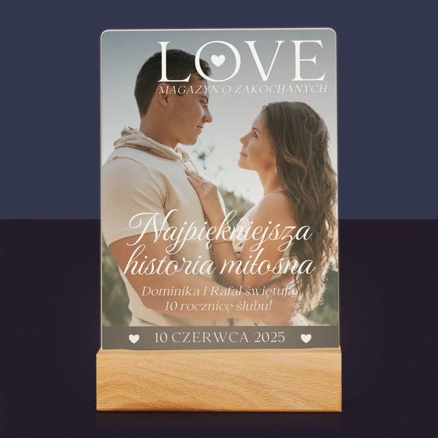 Okładka Magazynu: Love Dla Zakochanych - Wydruk Na Szkle Akrylowym