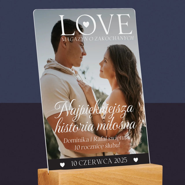 Okładka Magazynu: Love Dla Zakochanych - Wydruk Na Szkle Akrylowym