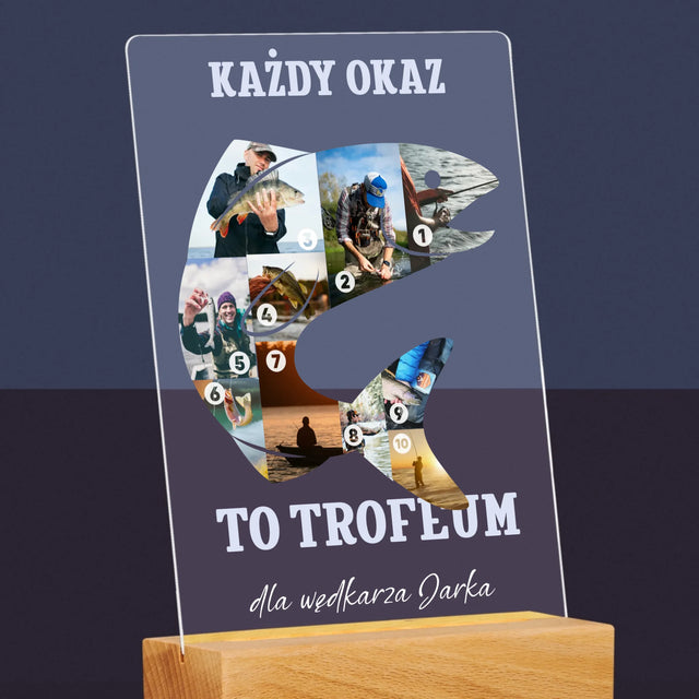 Kształt Ze Zdjęć: Okaz Wędkarza - Wydruk Na Szkle Akrylowym