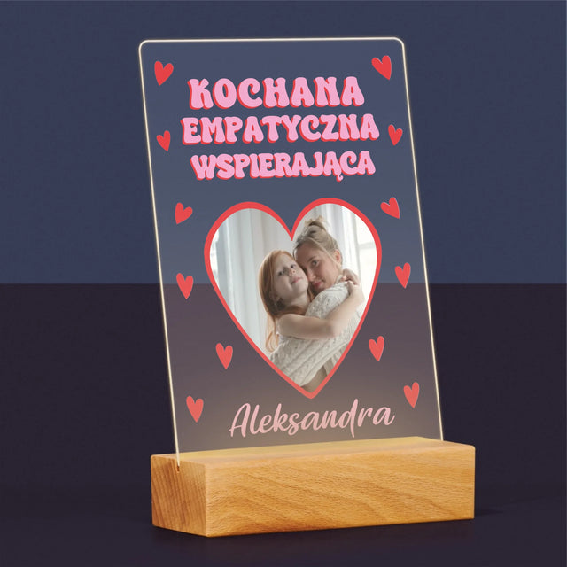 Zdjęcie i Podpis: Cechy Mamusi - Wydruk Na Szkle Akrylowym