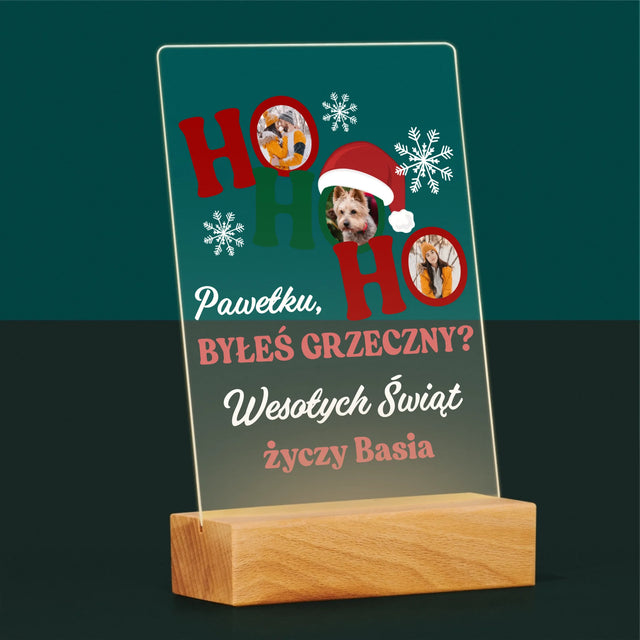 Fotokolaż: Ho Ho Ho - Wydruk Na Szkle Akrylowym