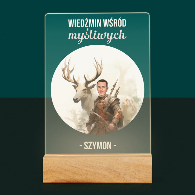 Twoja Postać: Wiedźmin Wśród Myśliwych - Wydruk Na Szkle Akrylowym