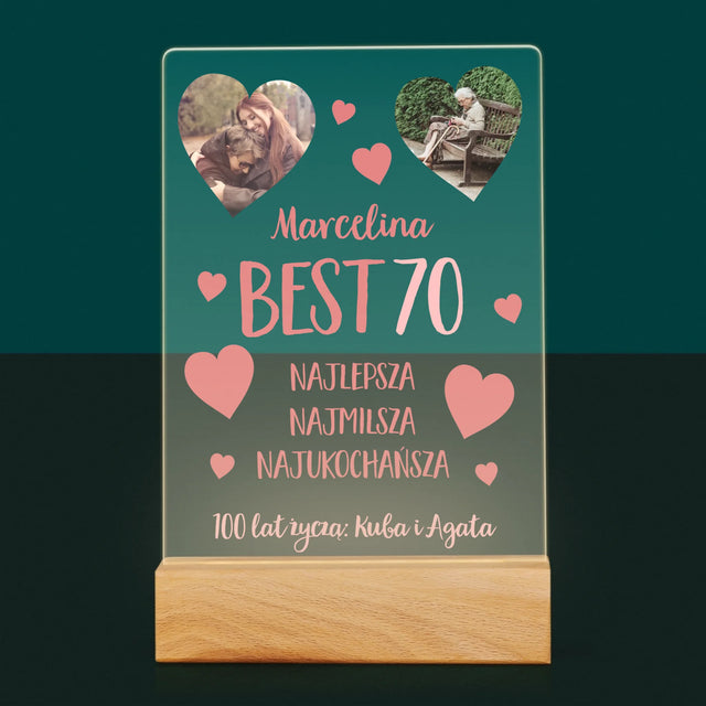 Fotokolaż: Best 70 - Wydruk Na Szkle Akrylowym