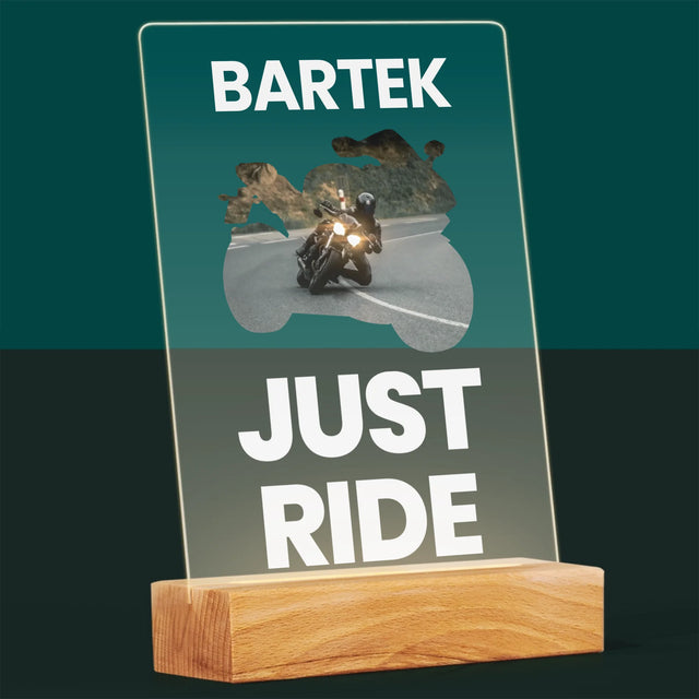Kształt Ze Zdjęć: Just Ride - Wydruk Na Szkle Akrylowym