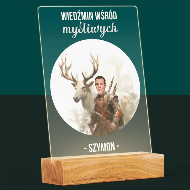 Twoja Postać: Wiedźmin Wśród Myśliwych - Wydruk Na Szkle Akrylowym