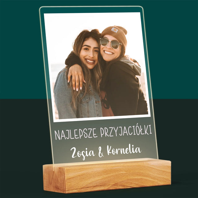 Zdjęcie I Podpis: Dla Przyjaciółki - Wydruk Na Szkle Akrylowym