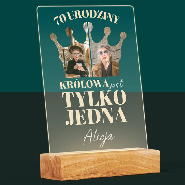 Kształt Ze Zdjęć: 70 Urodziny Królowa - Wydruk Na Szkle Akrylowym